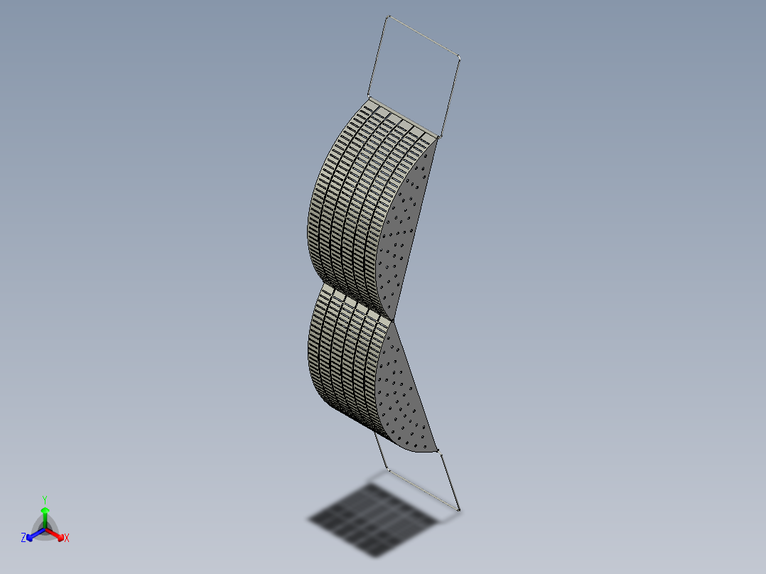 渔业捕捞器正等轴测图