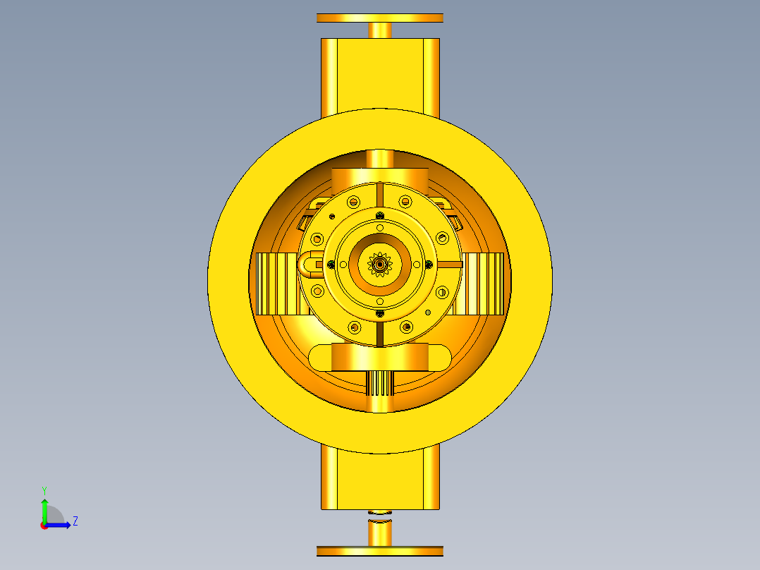 汽车主减速器ug左视图