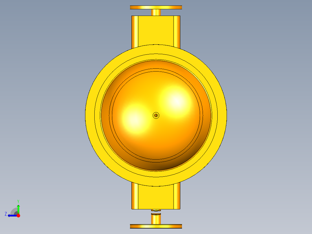汽车主减速器ug右视图