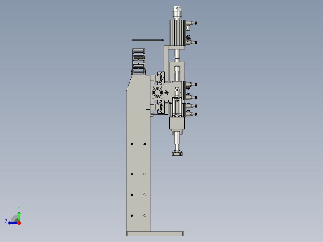 上卡环机械手右视图