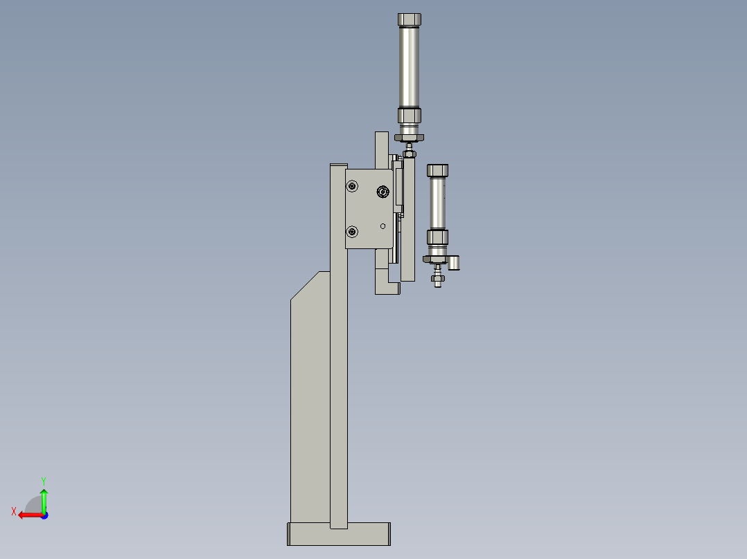 O圈装配Z轴后视图