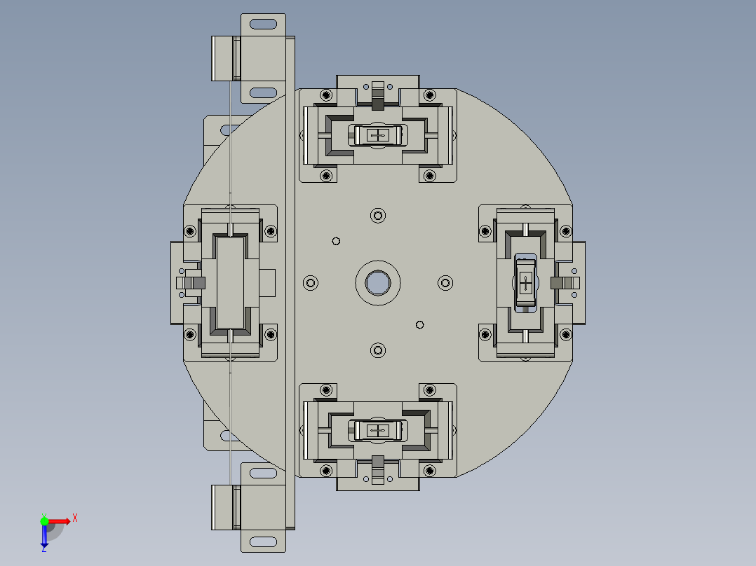 SAWH02-03300-1A0铝片转盘机构俯视图