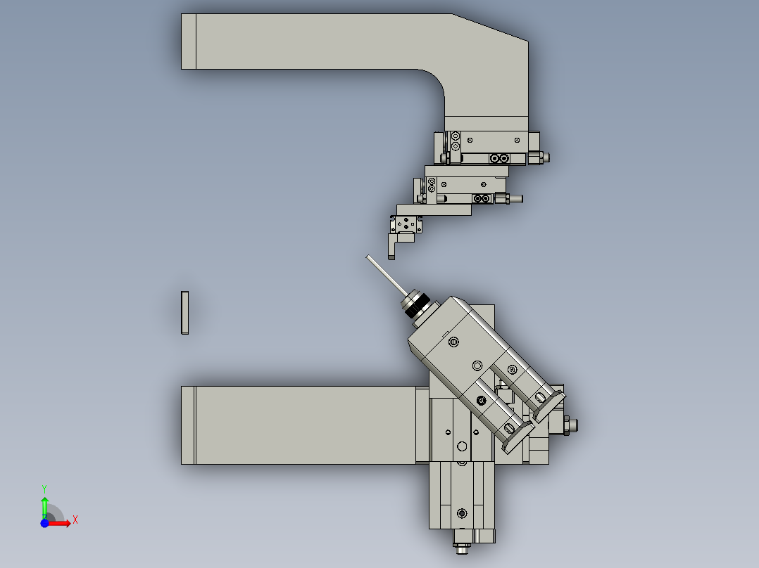 点AB胶组件前视图