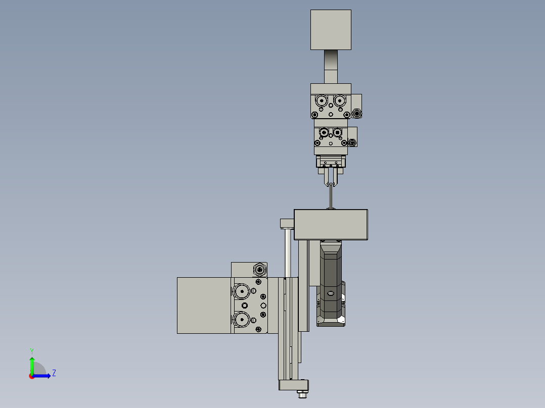 点AB胶组件左视图