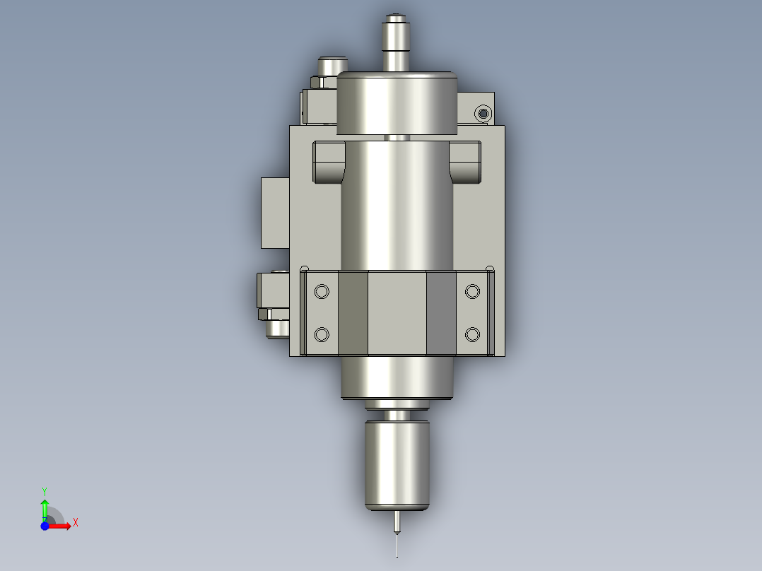 断面打孔前视图