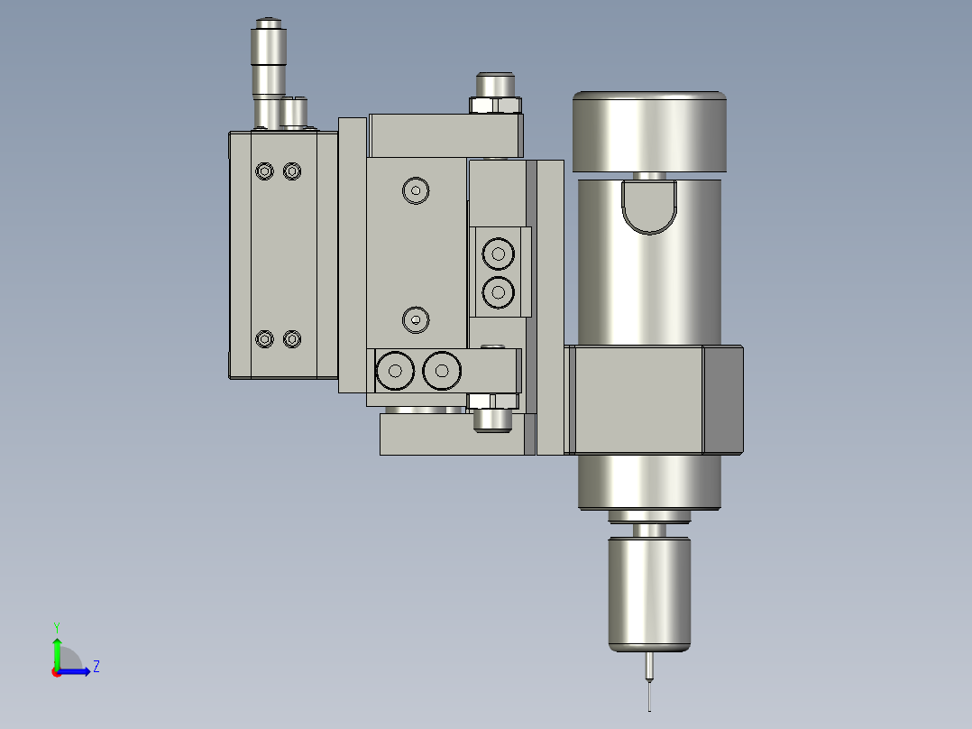断面打孔左视图
