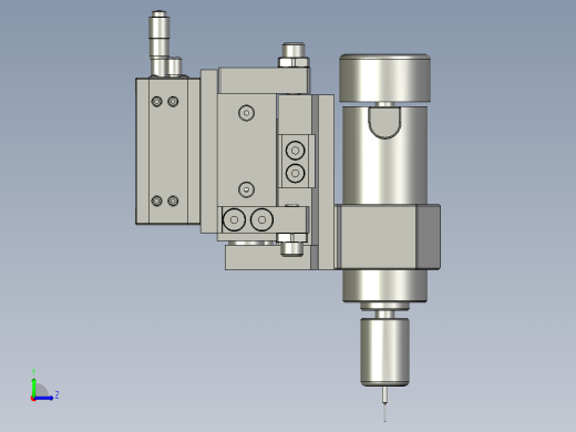 断面打孔左视缩略图