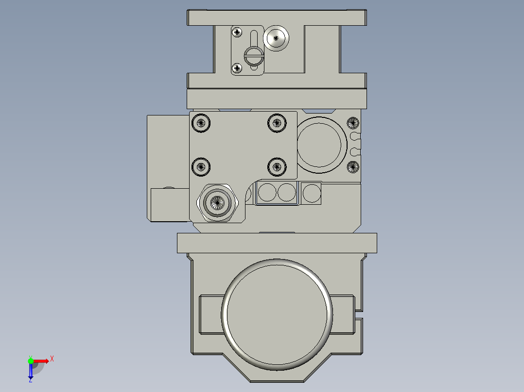 断面打孔俯视图