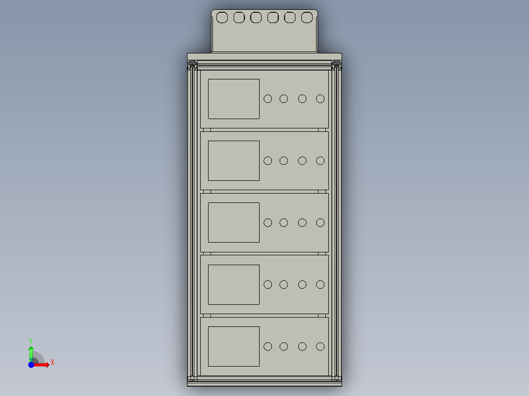 扫码机台前视图