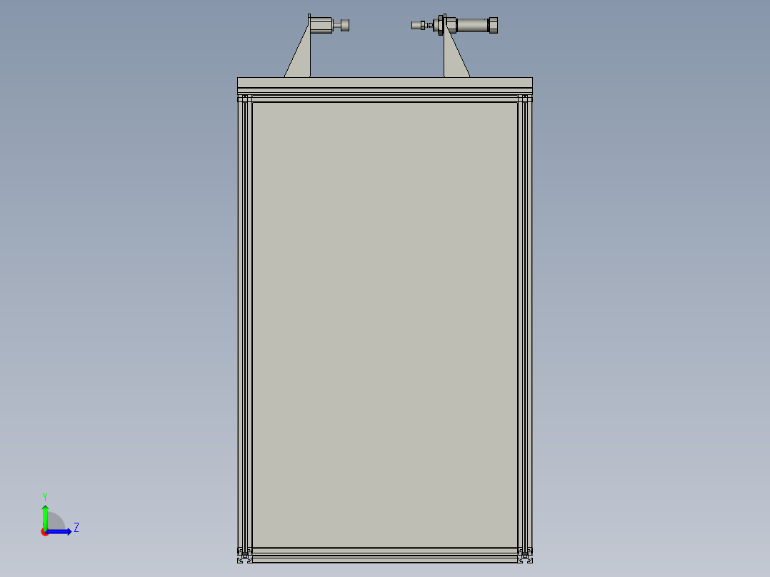 扫码机台左视图