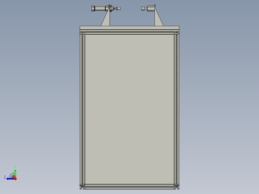 扫码机台右视图