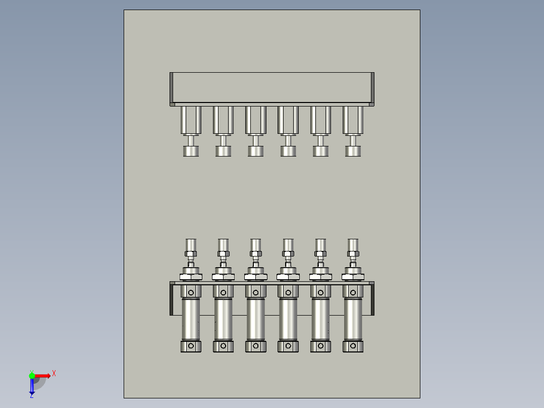 扫码机台俯视图