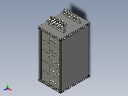 扫码机台正等轴测缩略图
