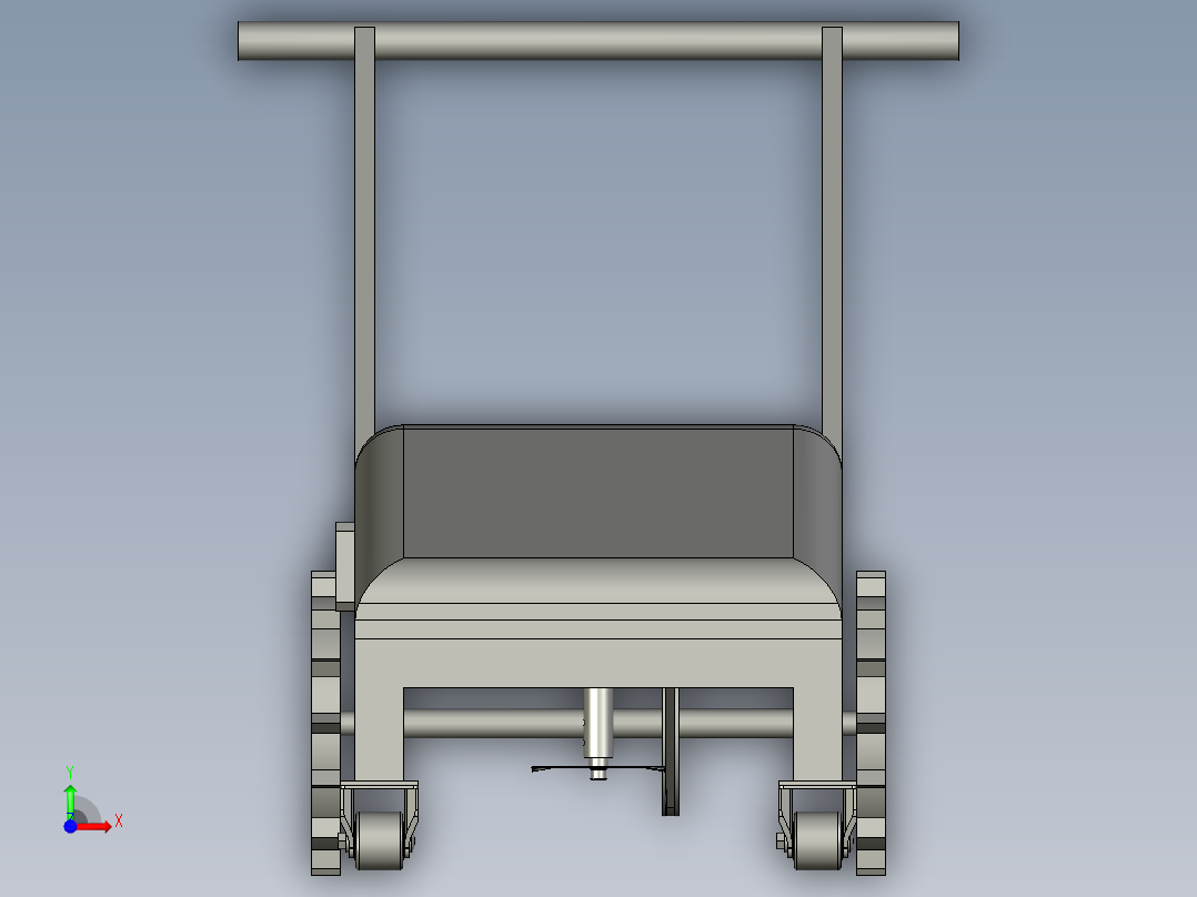 草坪修剪除草机前视图