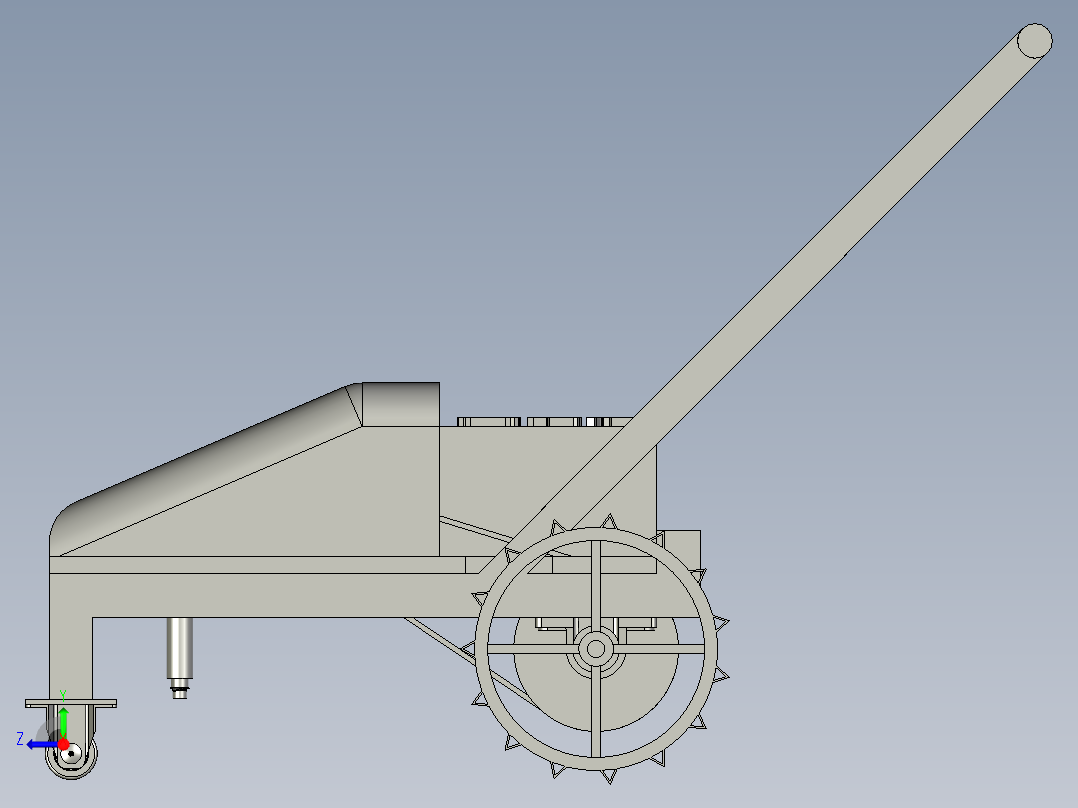 草坪修剪除草机右视图