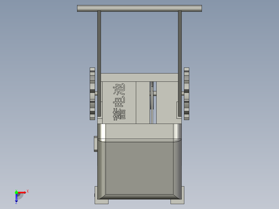 草坪修剪除草机俯视图