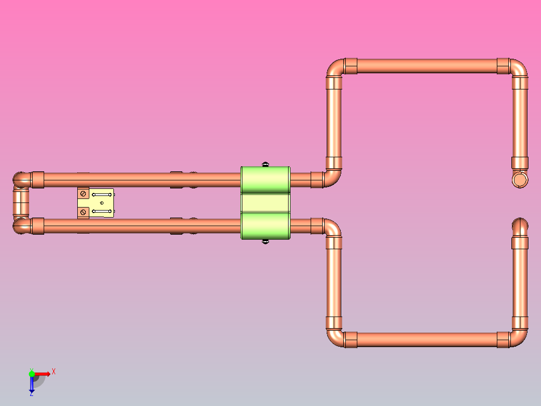 2m业余无线电摆线全向天线1快照1俯视图
