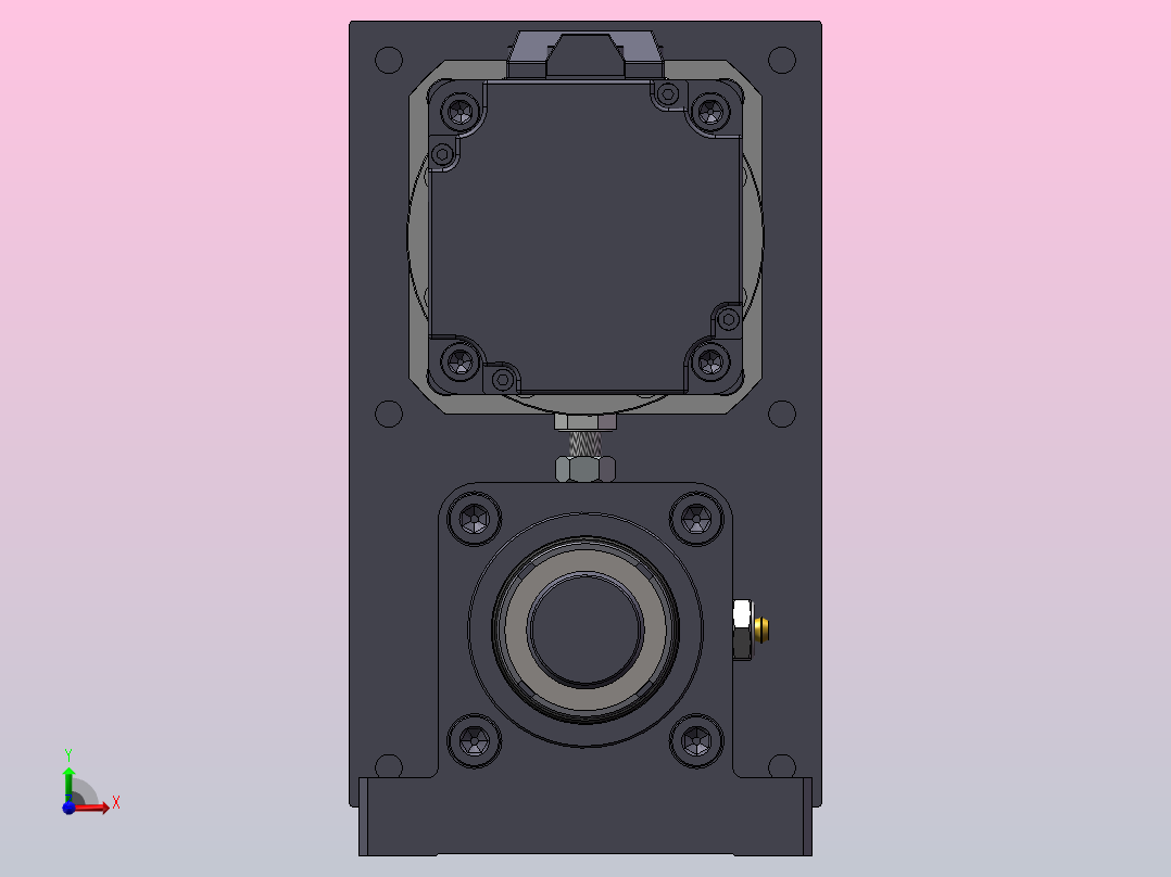 标准伺服电动缸DMC75-R04(750W伺服+减速机)[DMC75-R04-L05-400-D010-K0750S3-P7]前视图