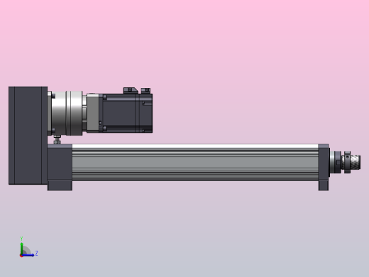 标准伺服电动缸DMC75-R04(750W伺服+减速机)[DMC75-R04-L05-400-D010-K0750S3-P7]左视缩略图