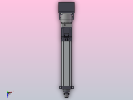 标准伺服电动缸DMC75-R04(750W伺服+减速机)[DMC75-R04-L05-400-D010-K0750S3-P7]俯视缩略图