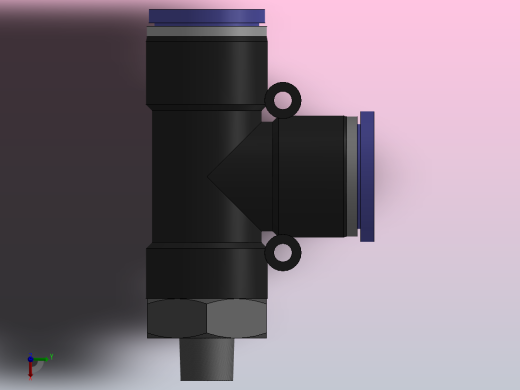 PD螺纹侧三通[PD12-01]俯视缩略图
