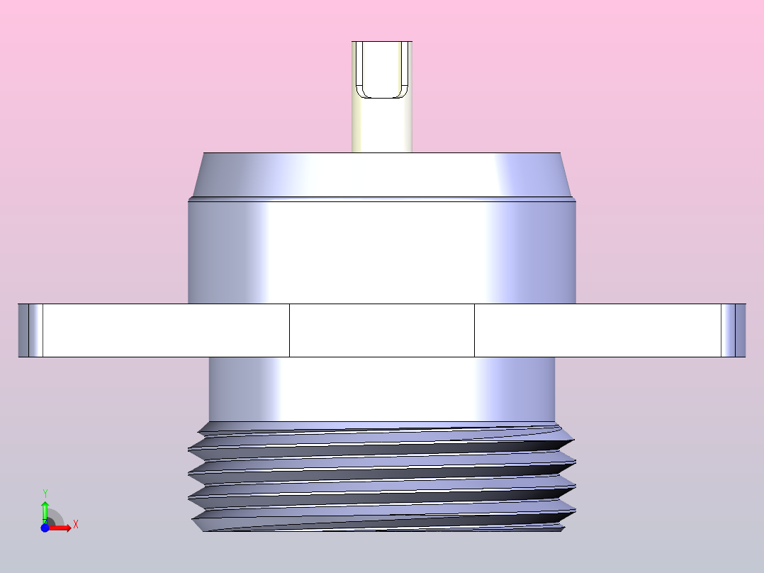 GX16连接器，从面板背面安装面板前视图