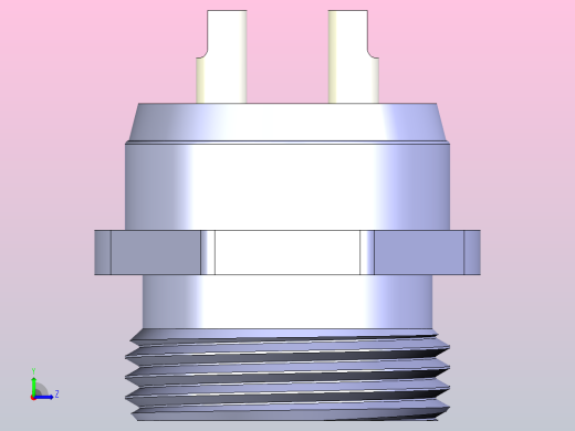 GX16连接器，从面板背面安装面板左视缩略图