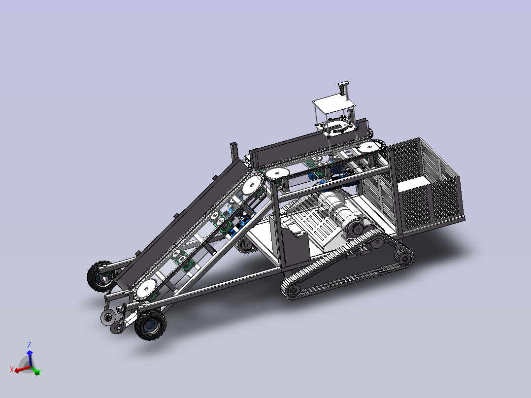 大葱收获打捆一体机 1624242主视图
