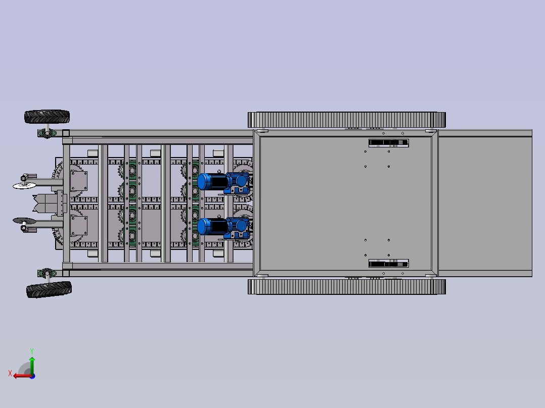 大葱收获打捆一体机 1624242后视图