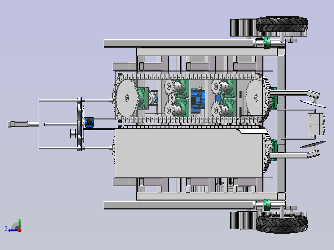 大葱收获打捆一体机 1624242右视图