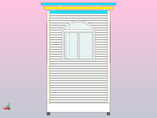 建筑 房屋 岗亭 钢结构后视缩略图