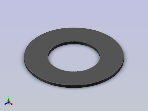 DN50聚四氟密封垫95x50x3D正等轴测缩略图