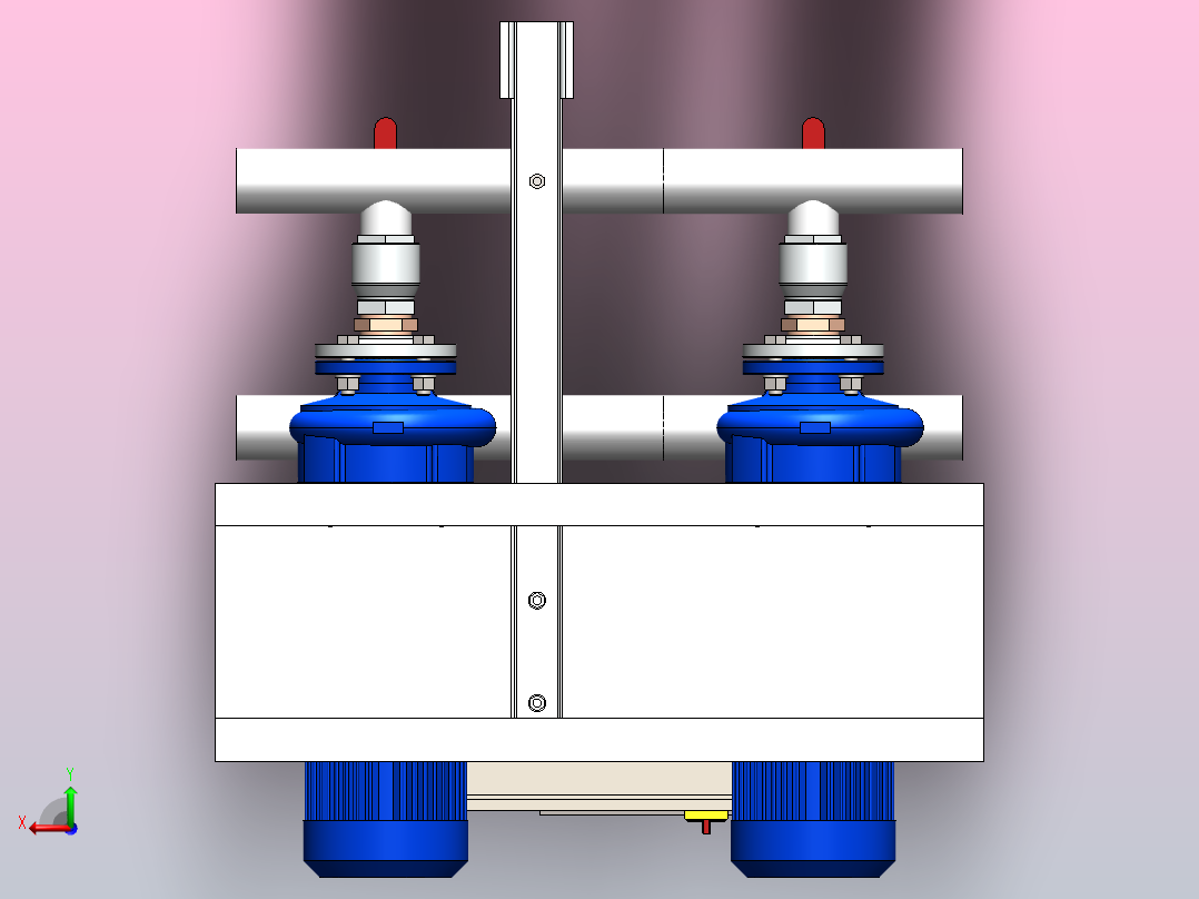 复式泵后视图