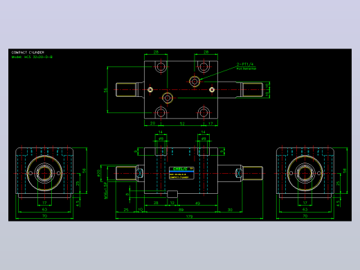 薄型气缸转角下压缸2D-HCS32x20-D-B