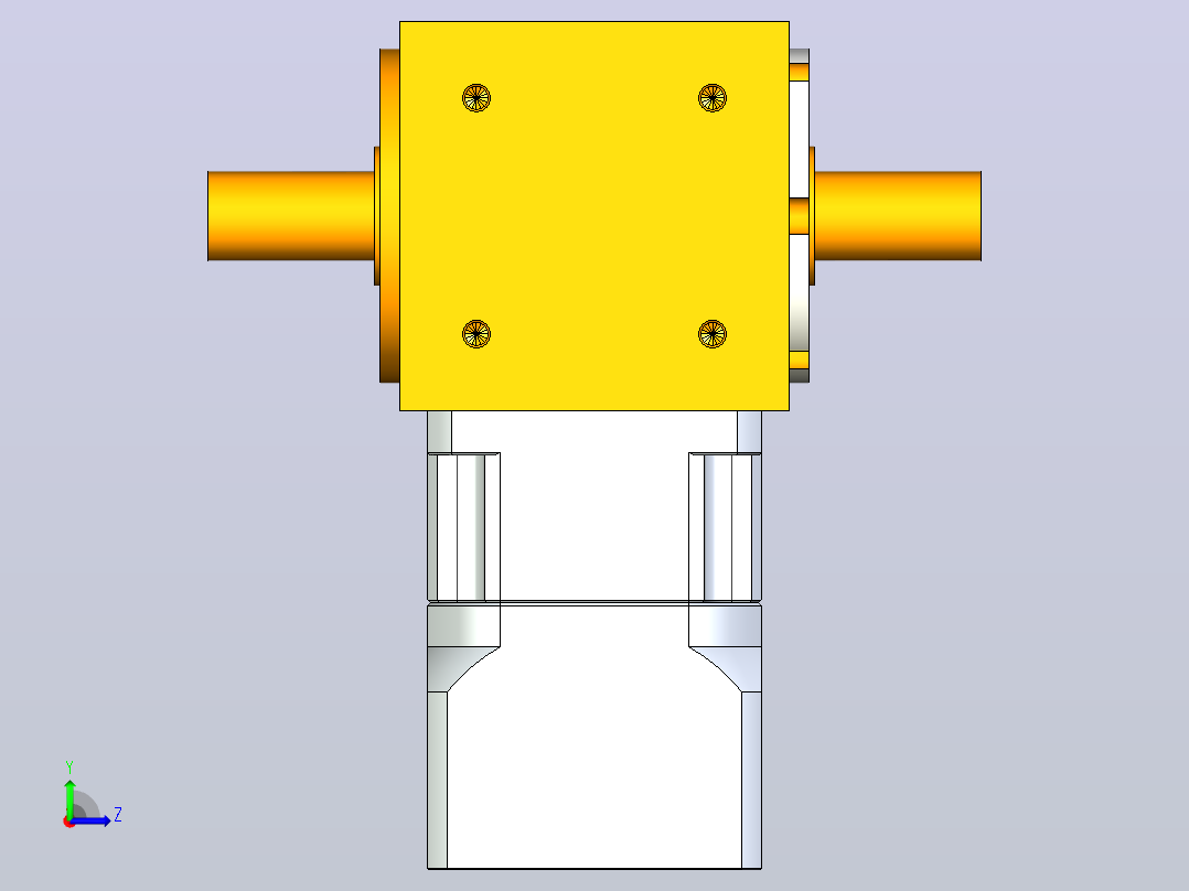 PW70双轴 PGH60-L1 14-50-70-M4 转向器加减速机 PW70双轴 PGH60 14-50-70-M4左视图