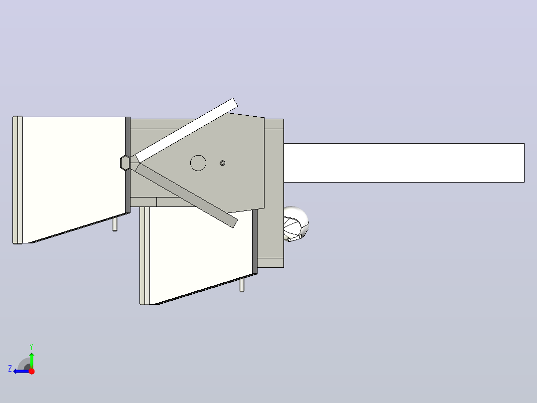 带保安摄像头的鸟舍右视图