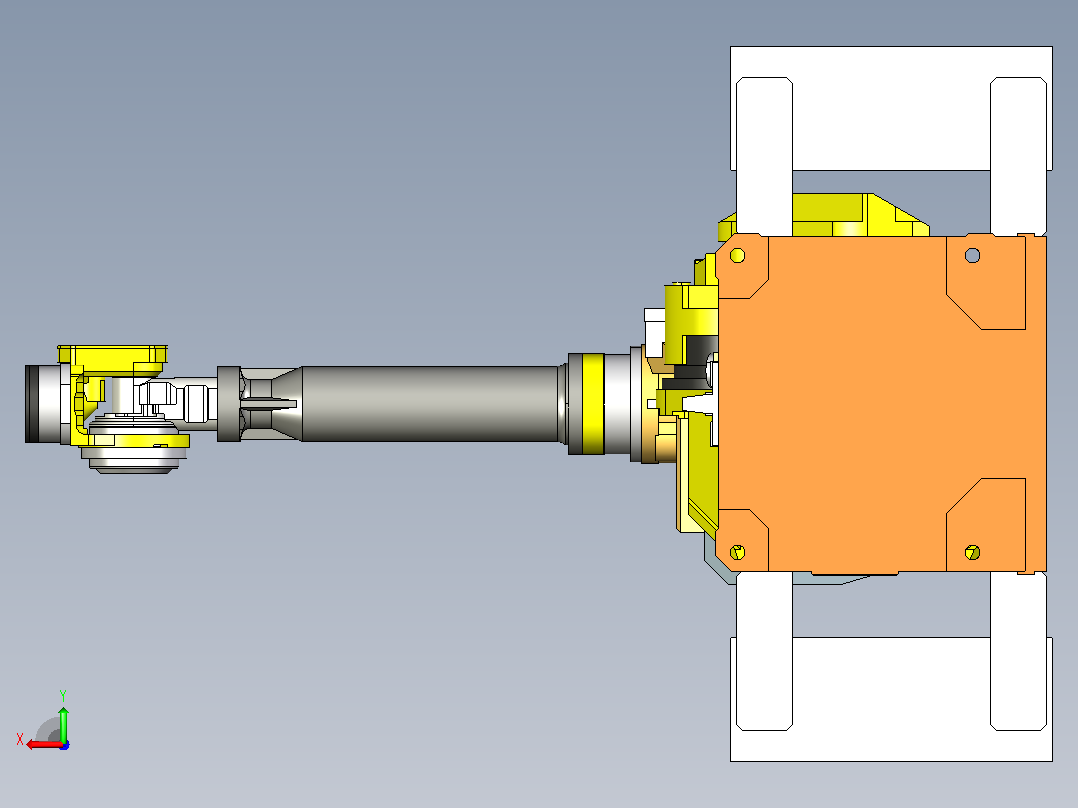 机械臂模型M-710iC50后视图