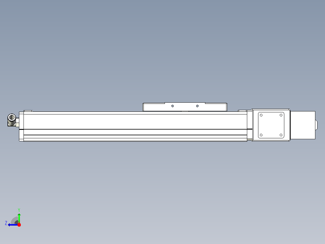 MCB10无尘皮带滑台[MCB10-L32-200-L-100W-C3]右视图