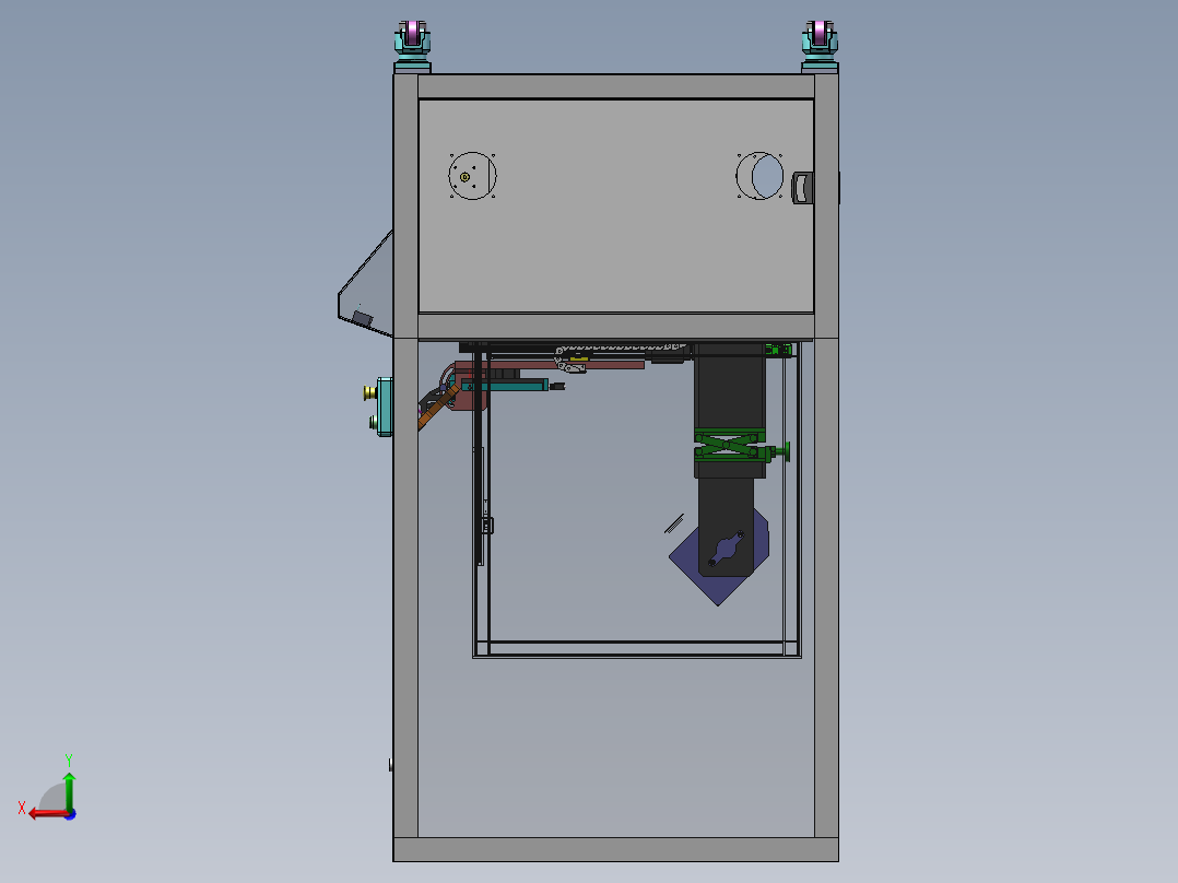 QA014屏幕检测机sw17可编辑后视图