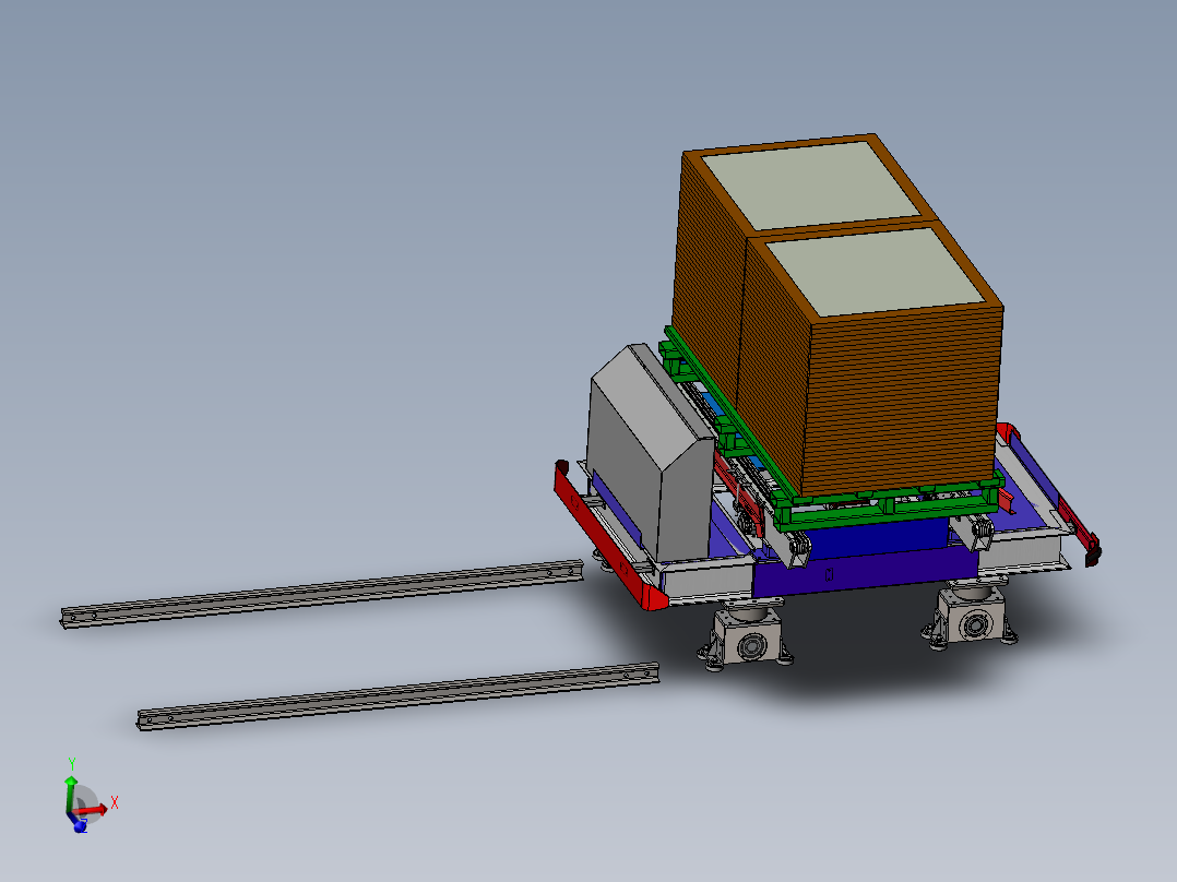 智能仓库穿梭车sw16可编辑