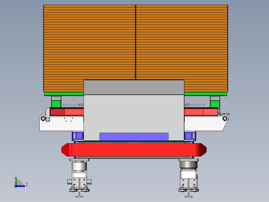 智能仓库穿梭车sw16可编辑左视图