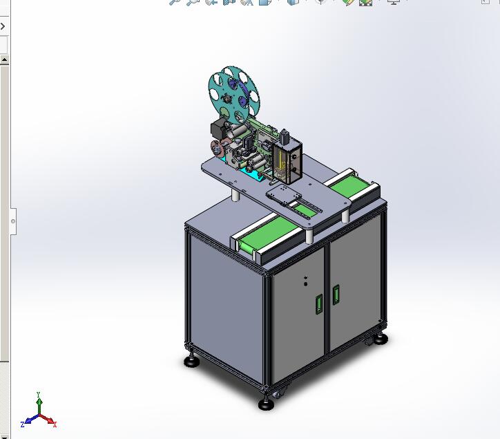电池盖贴膜机3D图纸H305 k179 非标自动化设备3D图纸3D模型