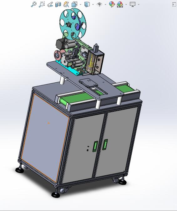 电池盖贴膜机3D图纸H305 k179 非标自动化设备3D图纸3D模型