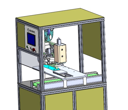 电池盖贴膜机3D图纸H305 k179 非标自动化设备3D图纸3D模型