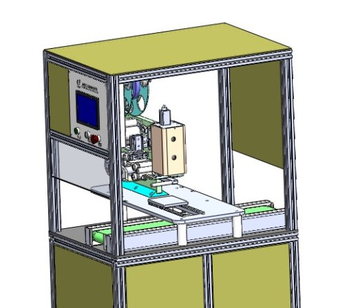 电池盖贴膜机3D图纸H305 k179 非标自动化设备3D图纸3D模型缩略图