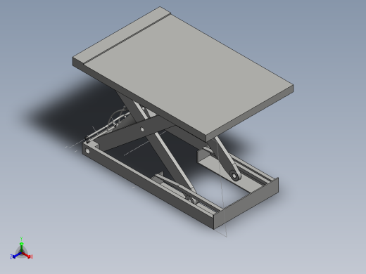 液压升降平台正等轴测缩略图