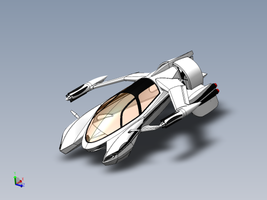 43--TF-X飞行概念车图纸