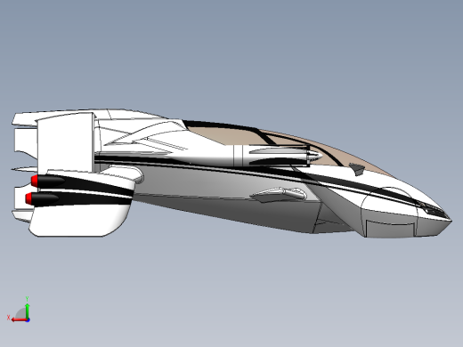 43--TF-X飞行概念车图纸后视缩略图