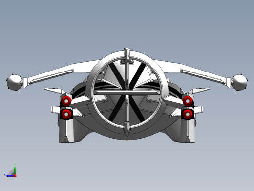43--TF-X飞行概念车图纸右视缩略图