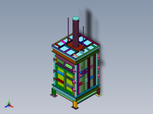 方形草块套袋压包机